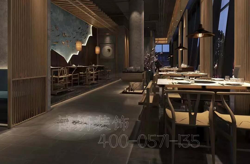 特色鱼火锅主题餐厅装修设计案例