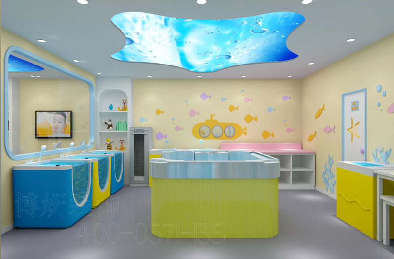 婴幼儿水育馆装修设计案例