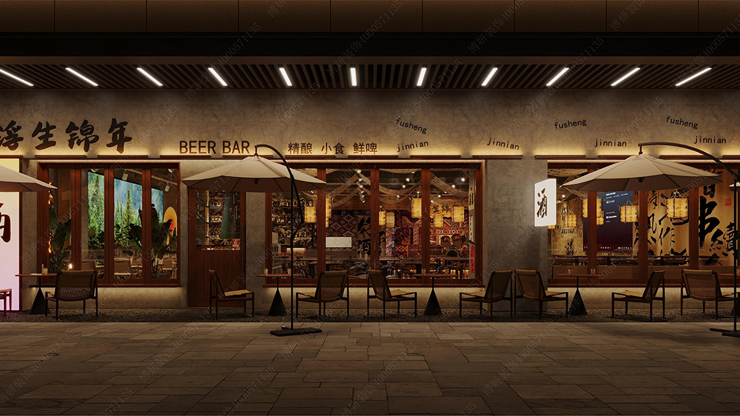 杭州古典中式餐厅装修设计