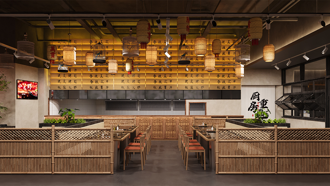 杭州烟火气中餐厅装修设计
