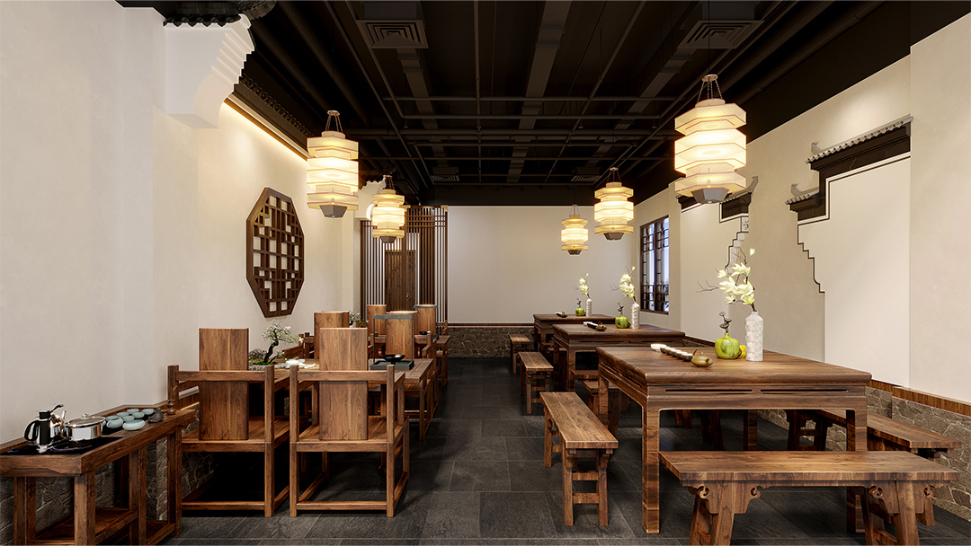 杭州创意中式餐厅装修设计