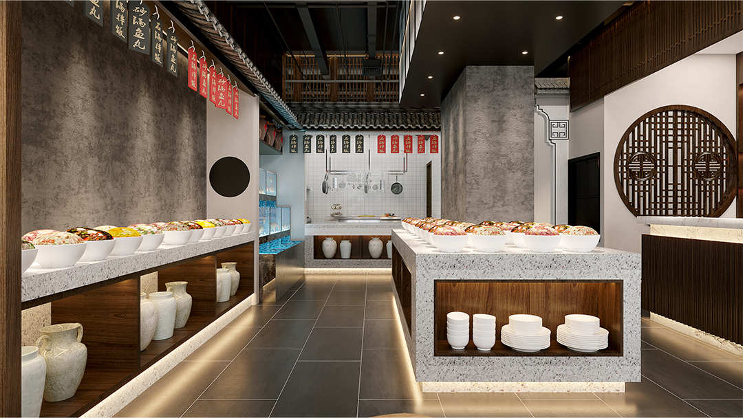 杭州创意中式餐厅装修设计