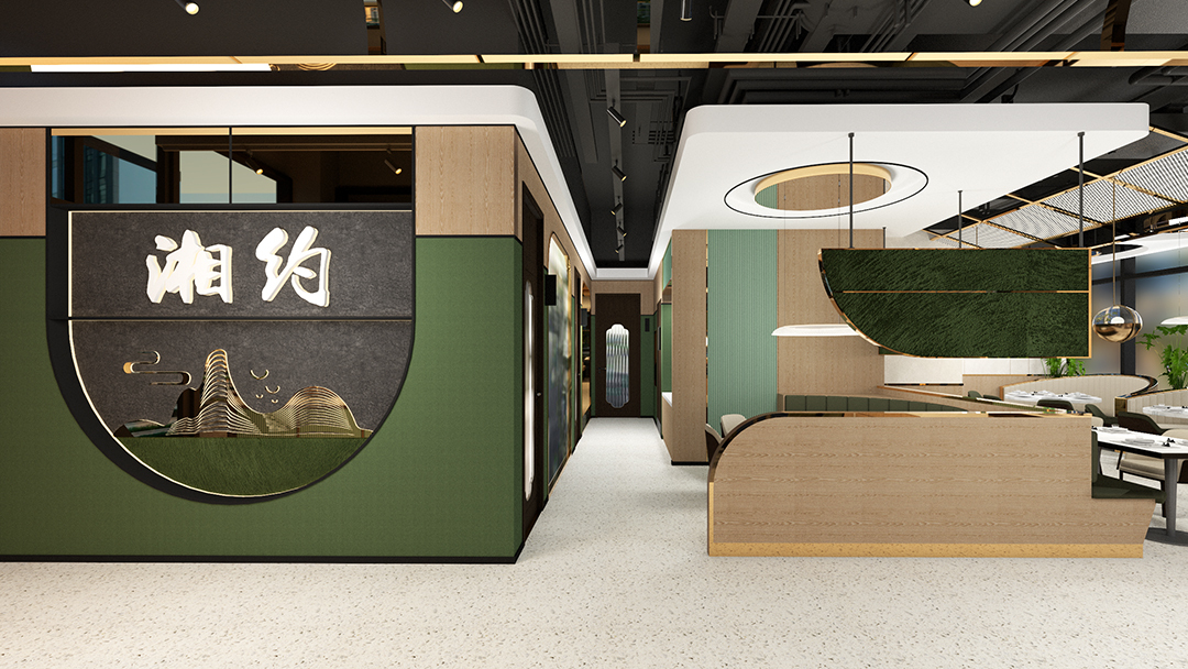 杭州庭院式中式餐厅装修设计