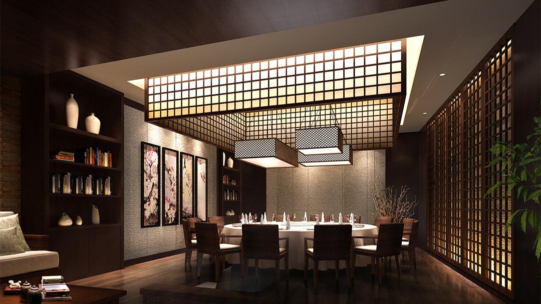 杭州养生火锅餐饮店装修设计