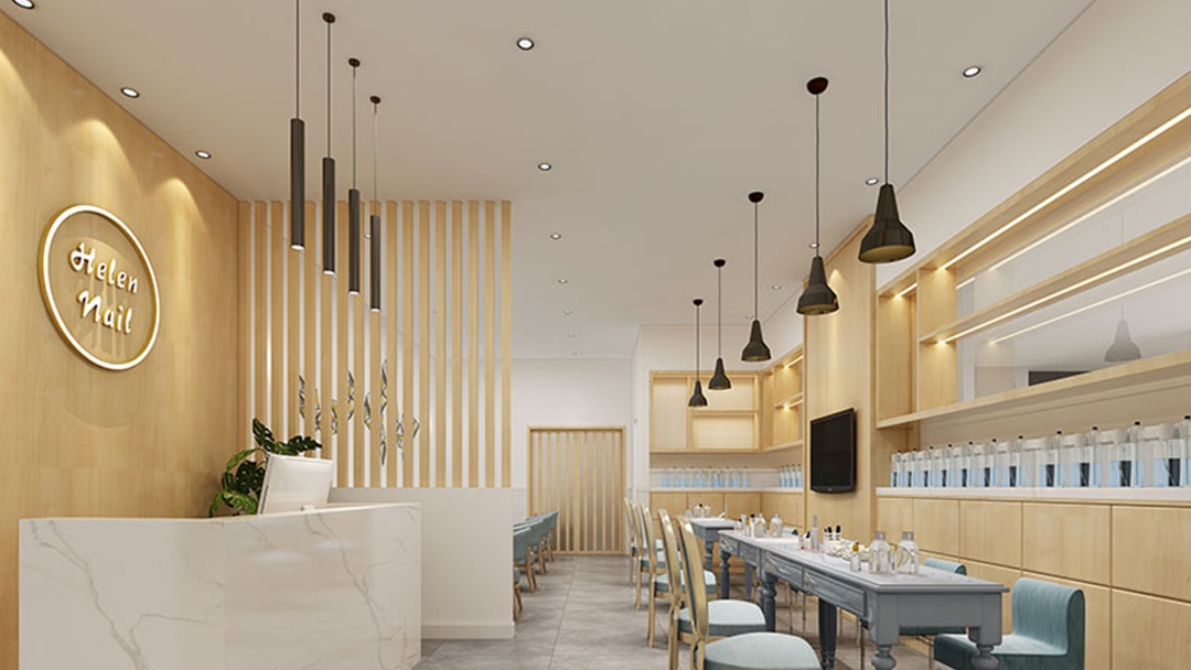 杭州小型美甲店装修设计