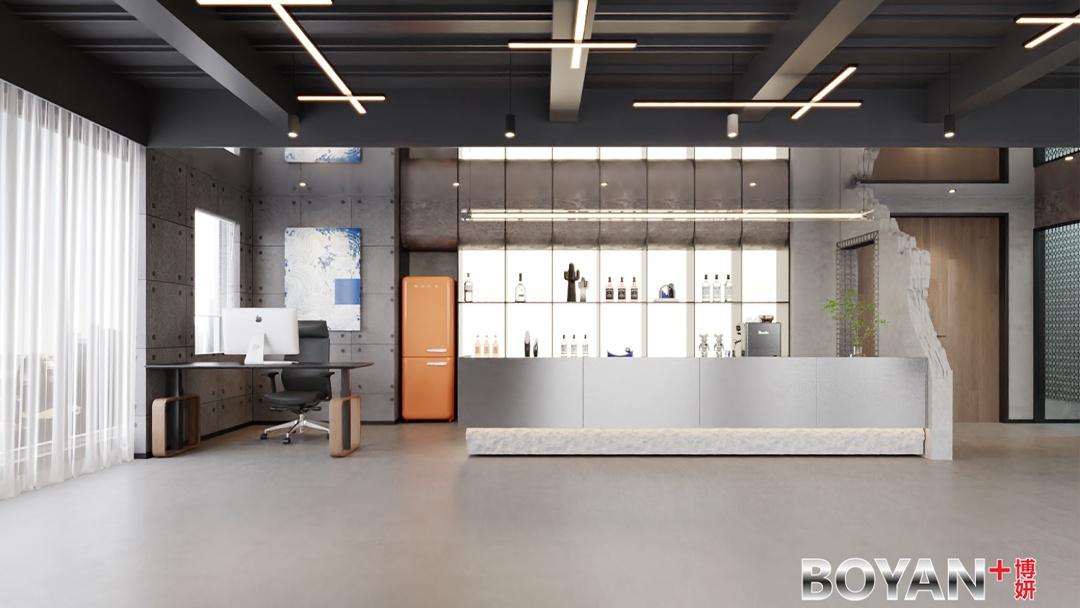 杭州极简风直播间装修设计