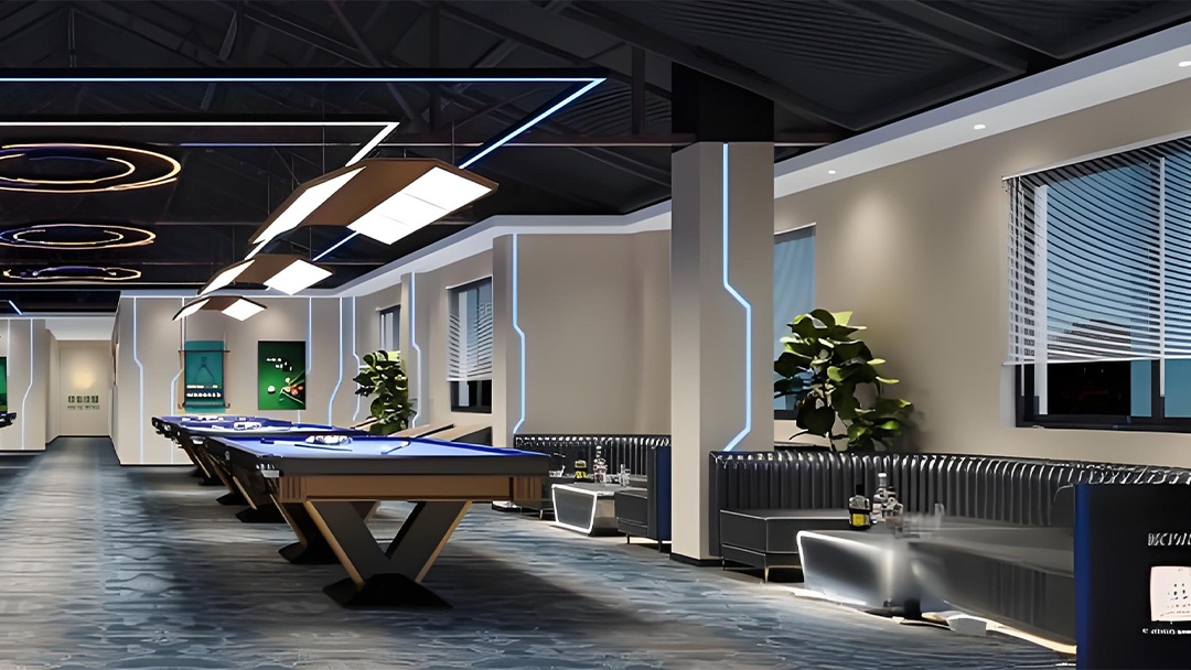 杭州高性价比台球厅装修设计