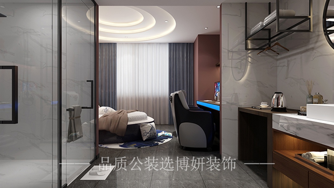 杭州潮流电竞酒店装修设计