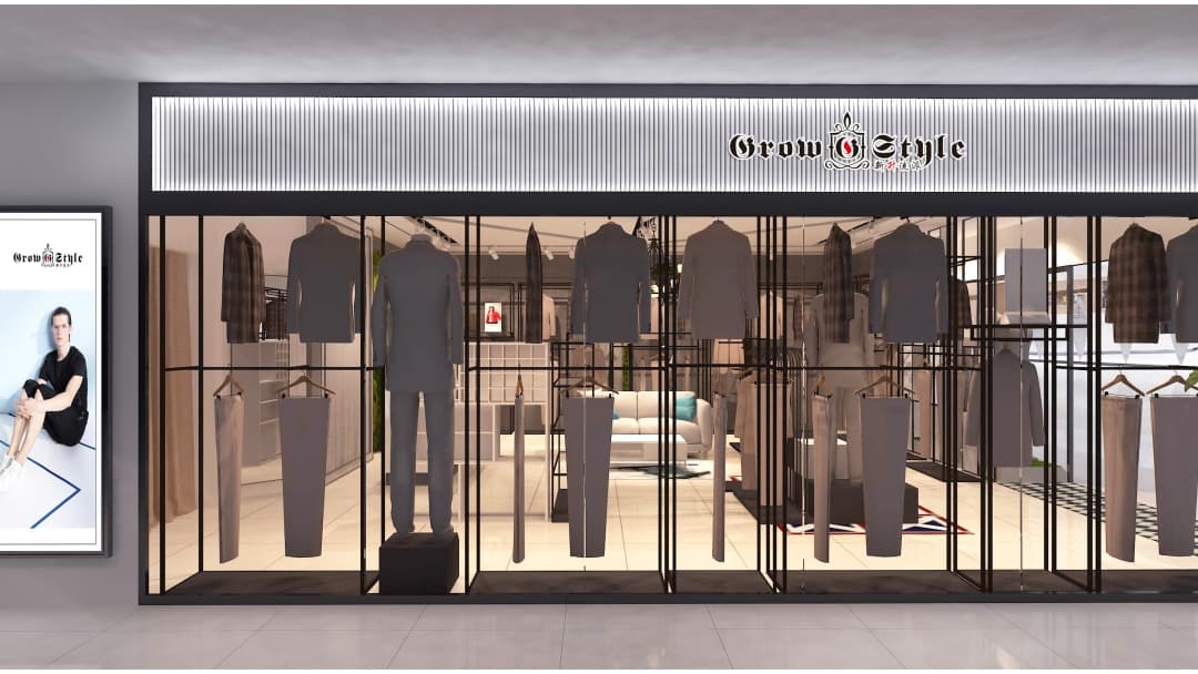 杭州高端西装店装修设计