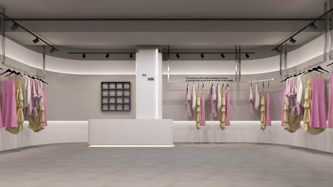 杭州日式侘寂风女装店装修设计